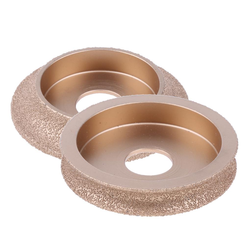 2 Pieces Diamond Profile Wheel Grinding Wheel for Angle Grinder