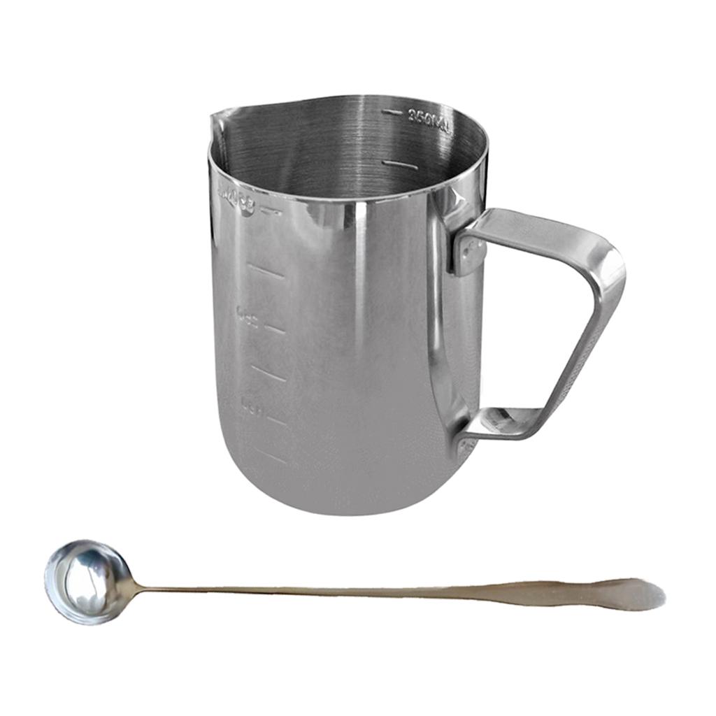 350ml Stainless Steel Candle Making Pitcher Pouring Pot Long Stirring Spoon