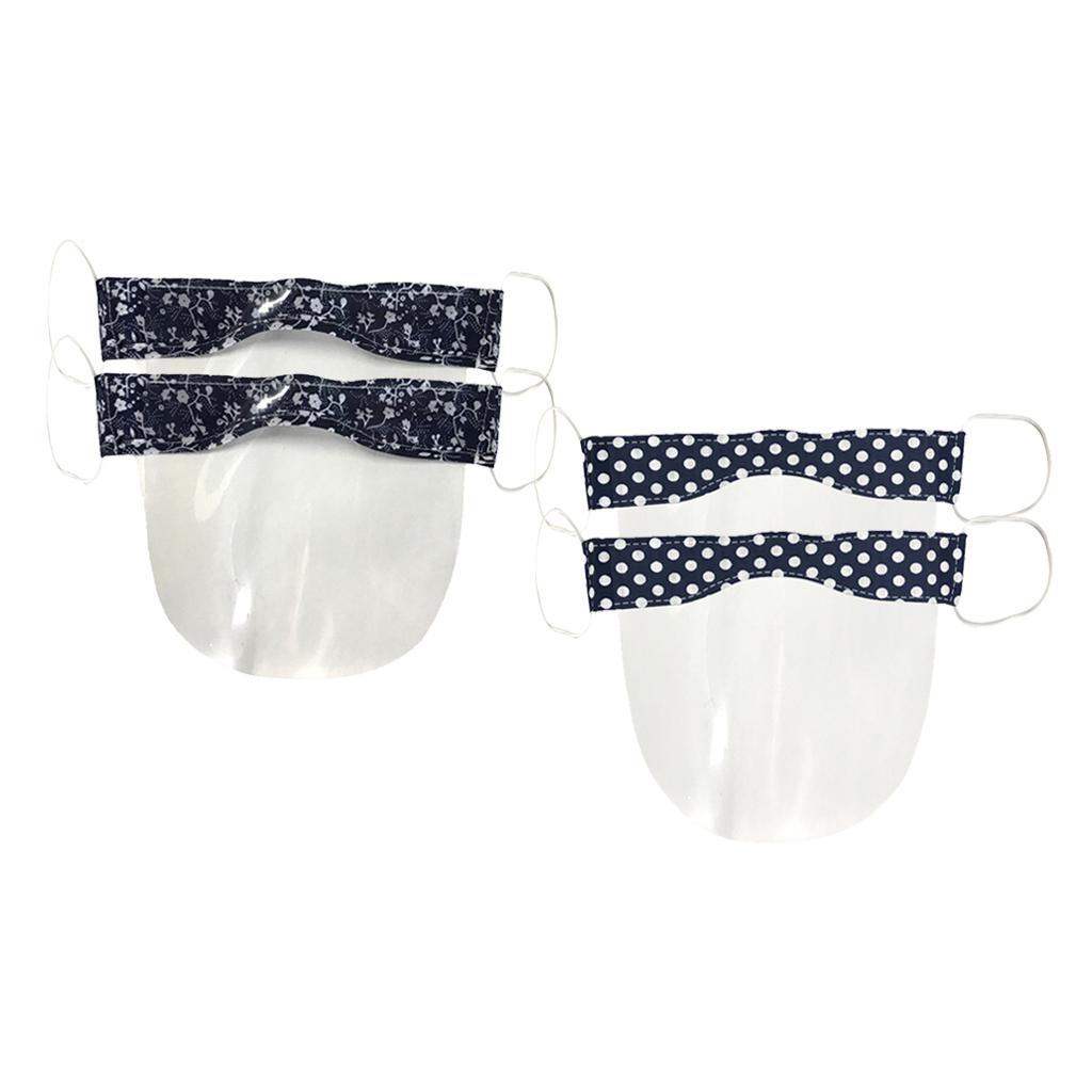 Mini Reusable Half Face Shield Anti-fogging Breathable Visor Guard 4pcs