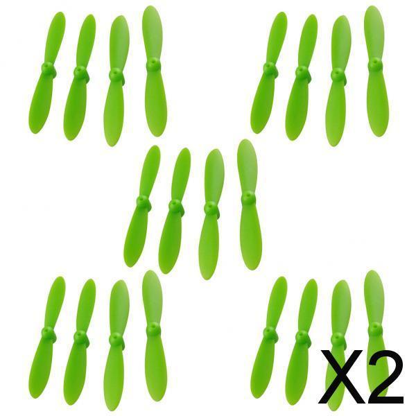 2x20pcs Propeller Airscrew Propellers for Cheerson CX 10 Mini Drone Green