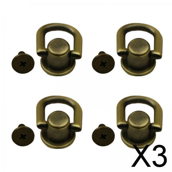 3x4x Metal Bag Side Anchors Purse Making Buckles Hooks Clasps Bronze