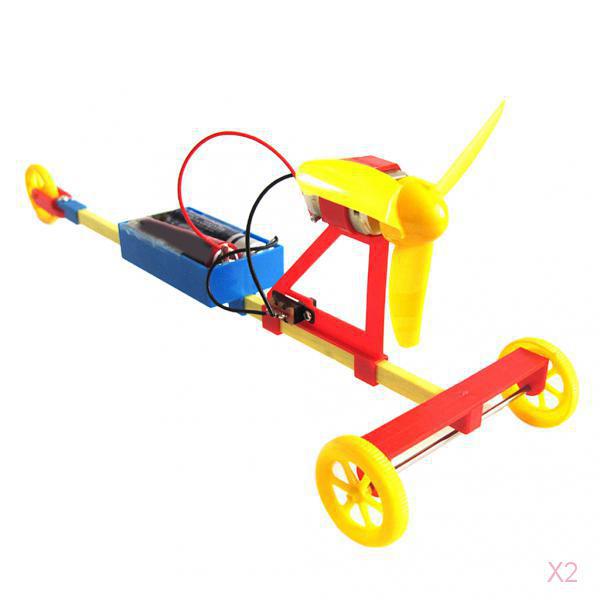 Electric Air Powered Racing Car DIY Assembly Toy Kit