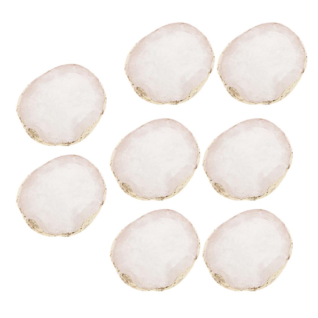 8xnail art Palette drink coaster cup mat decors white 