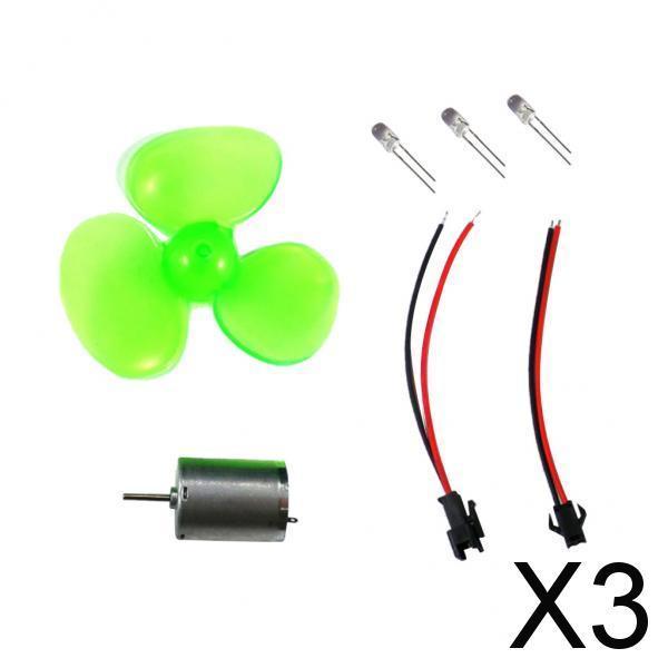 3xMini Wind Generator Wind Turbine Model Set Kits Teaching Tool N