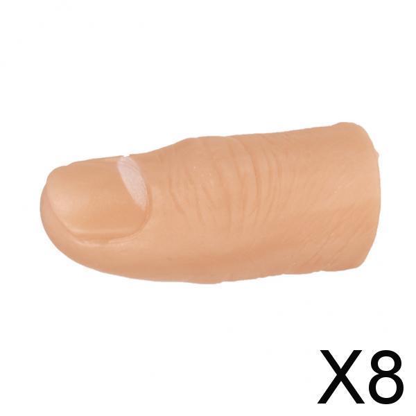 8x1pc Magic Plastic Small Thumb Tip Gimmick Trick Props 5cm