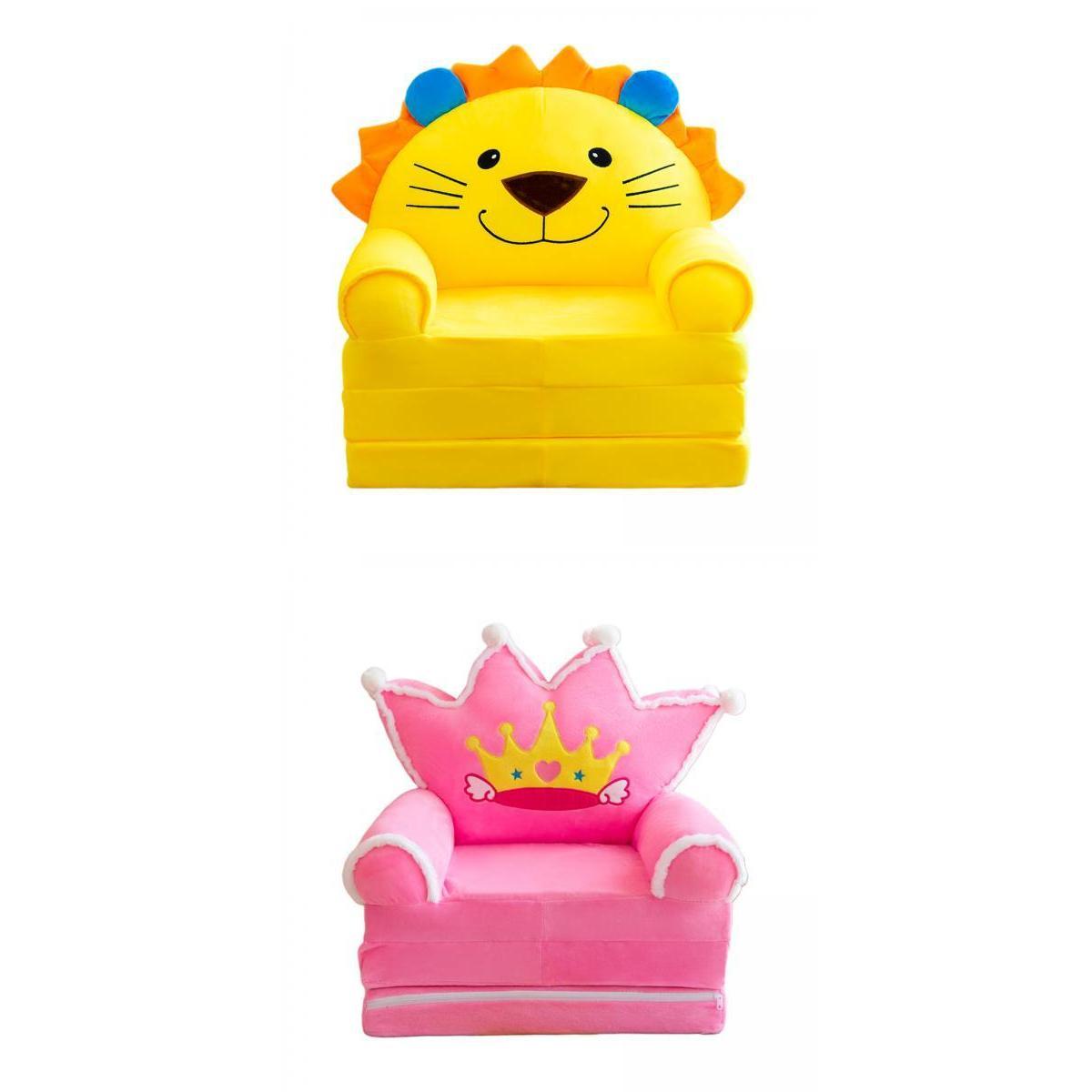 2x Kid Armchair Slipcover Foldable Washable for Home Bedroom 