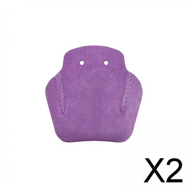 2xRoller Skate Protector Detachable Artificial Leather Replace for Equipment Purple