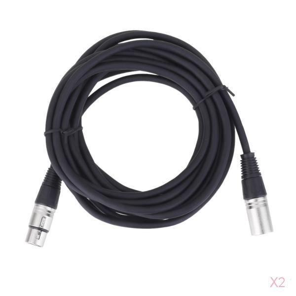 XLR Male to Female Balance 3pin MIC Shielded Microphone Audio Cable 10M