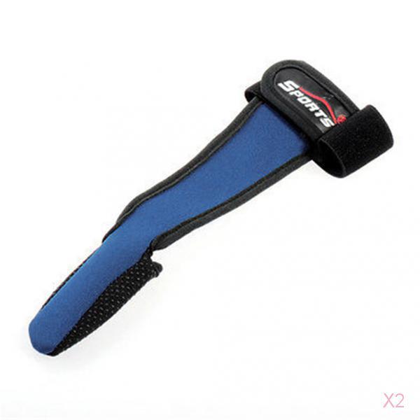 Adjustable Non-Slip Single Finger Stall Glove Fishing Casting Glove Blue
