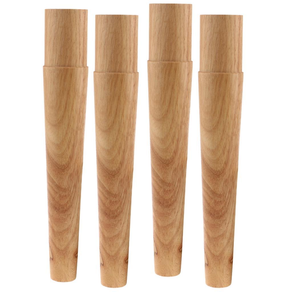 4x Wood Furniture Table Legs Lounge Couch Sofa Kitchen Cabinet Leg