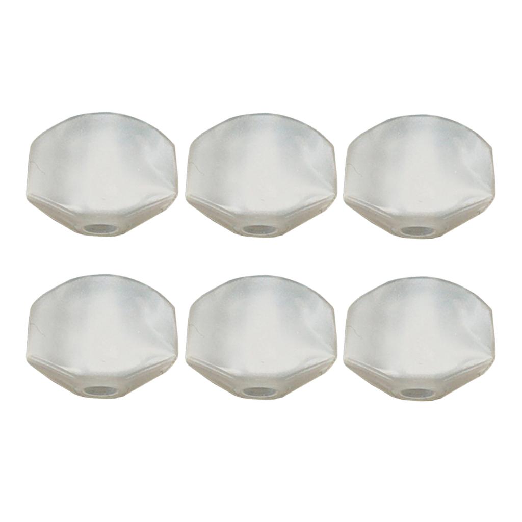 12pcs Electric Guitar Square Tuning Peg Buttons Tuner Machine Heads White