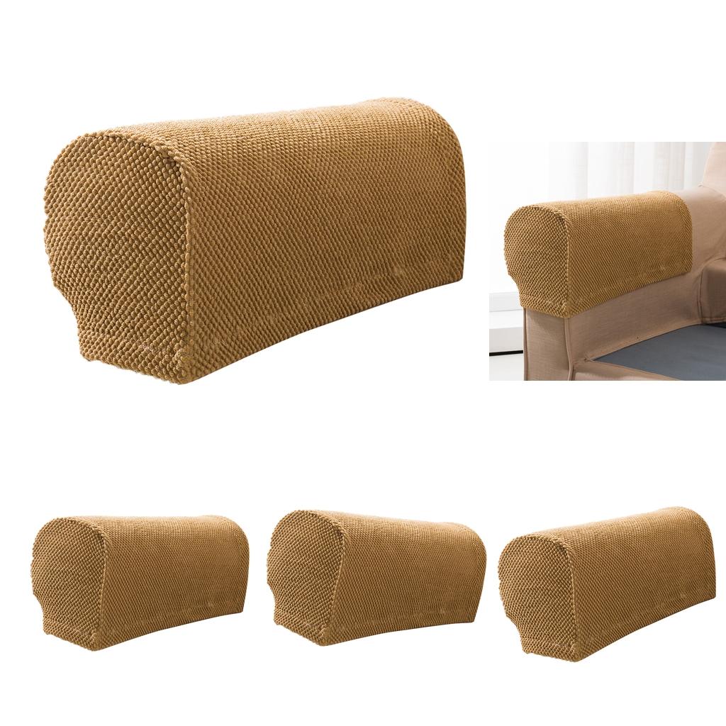 2 Pairs Stretch Jacquard Sofa Couch Armrest Cover Armchair Arm