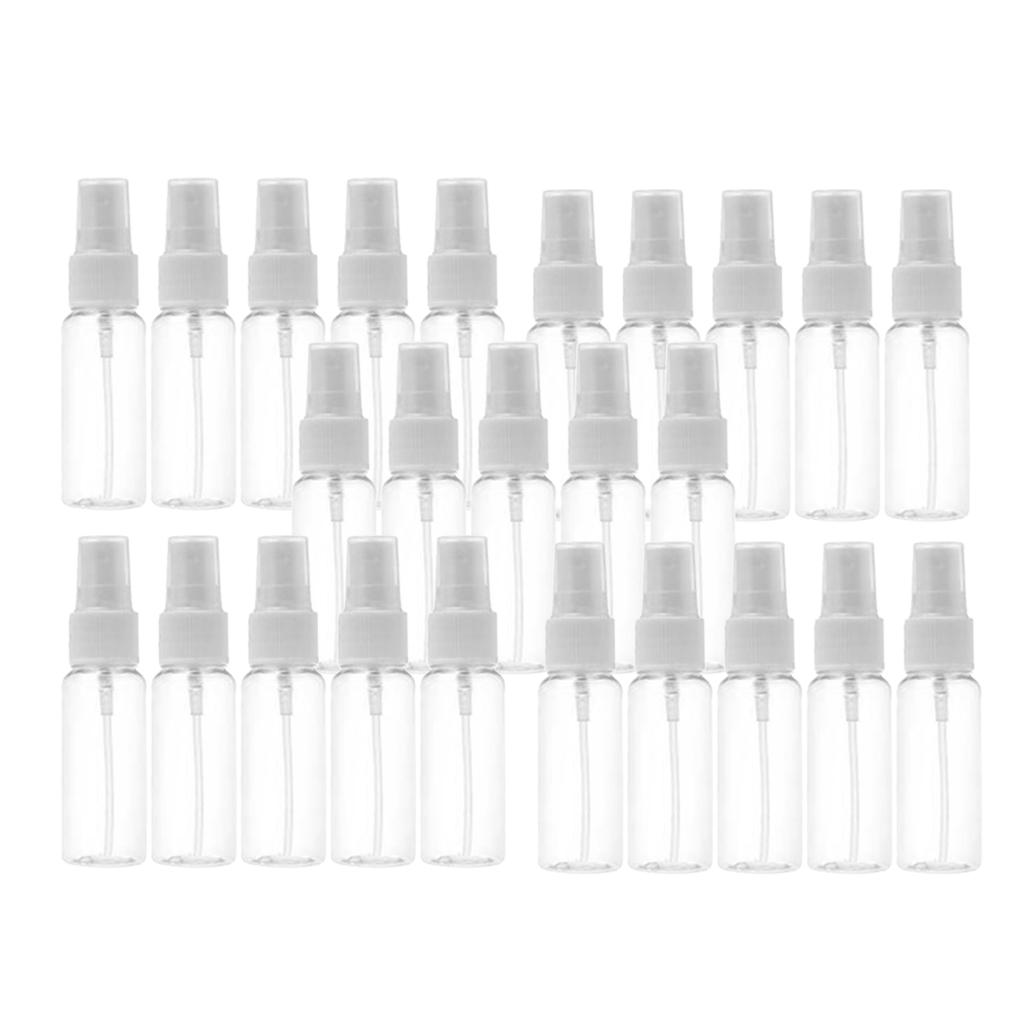 25x Transparent Refillable Empty Atomizer Refillable Fine Mist Sprayer  30ml