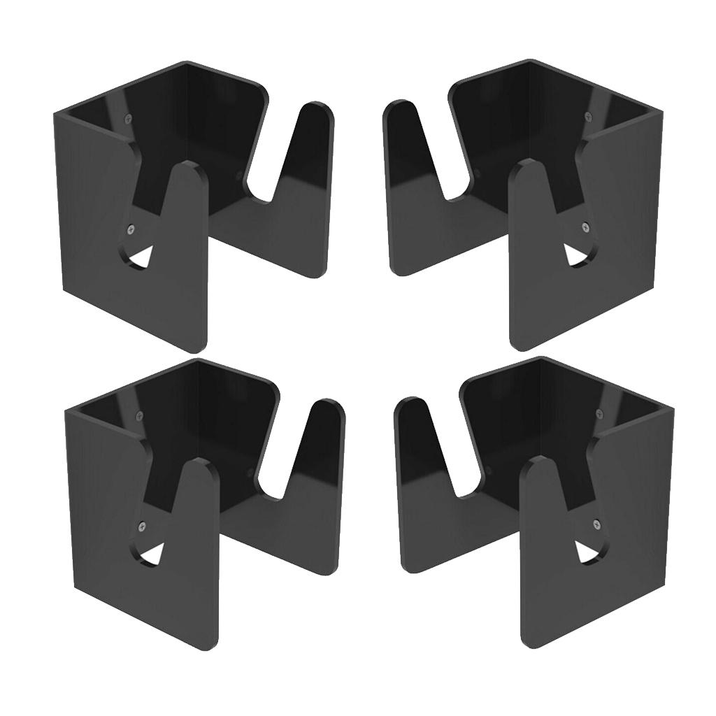 4x Acrylic Skateboard Display Rack Clear Home Longboard Collection Holder