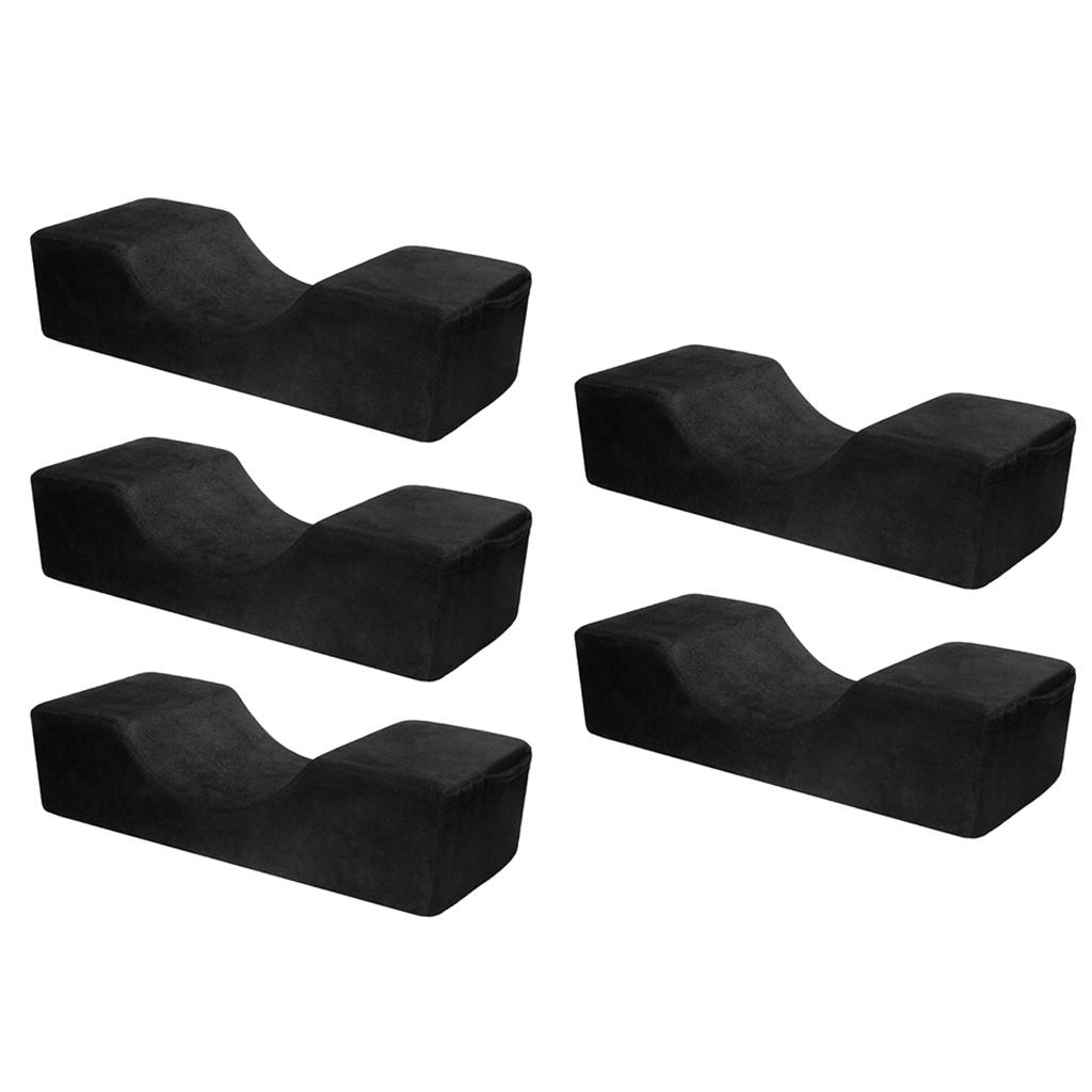5/set Professional Eyelash Extension Pillow Velvet Beauty Salon Pillow Black