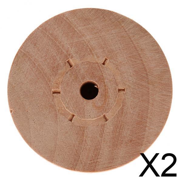 2xHandmade Polish Rubber-stamp Handle Wood Craft DIY Stamp Accessories 5CM