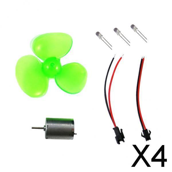4xMini Wind Generator Wind Turbine Model Set Kits Teaching Tool N
