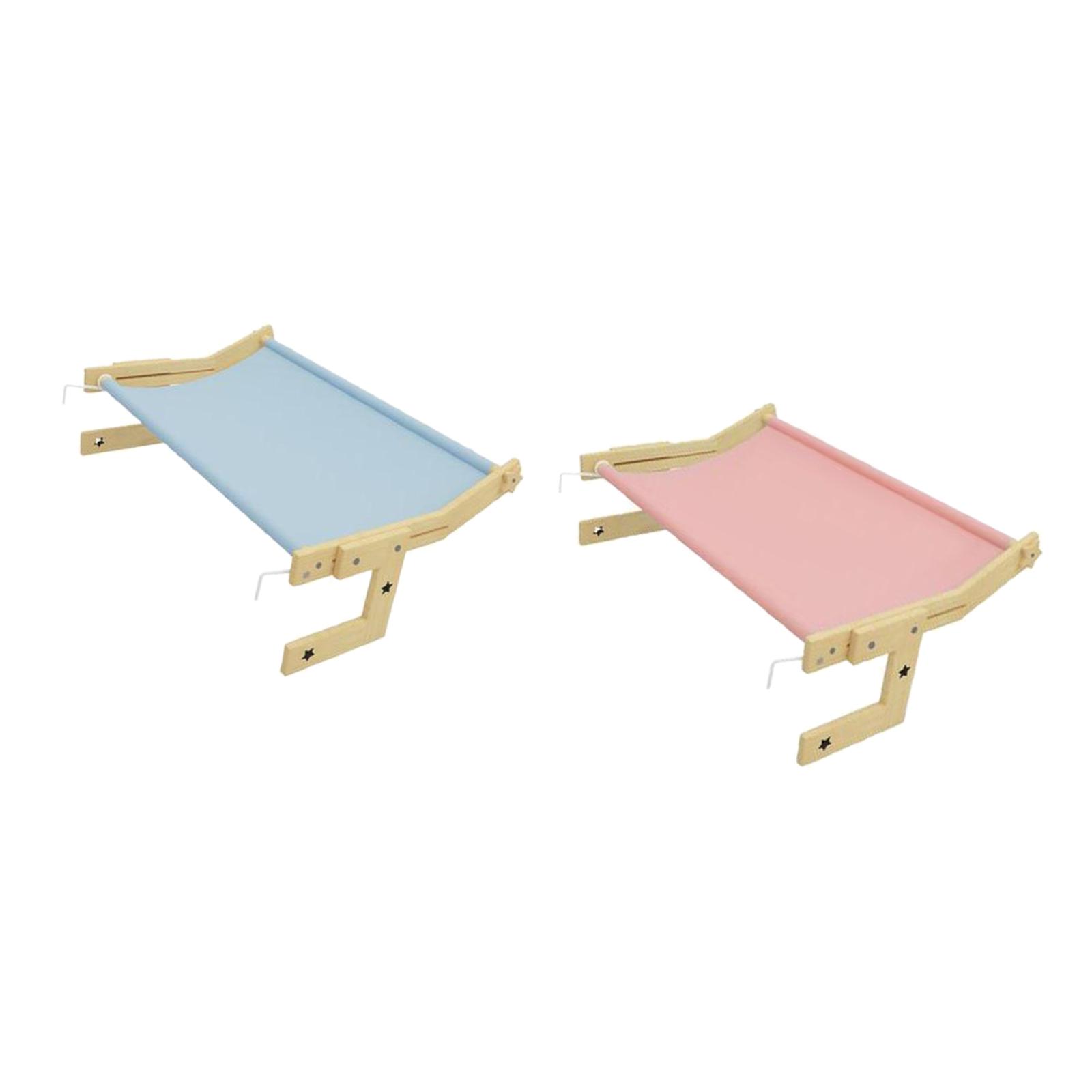 2Pcs Cat Window Perch Hanging Bed Washable Space Saving