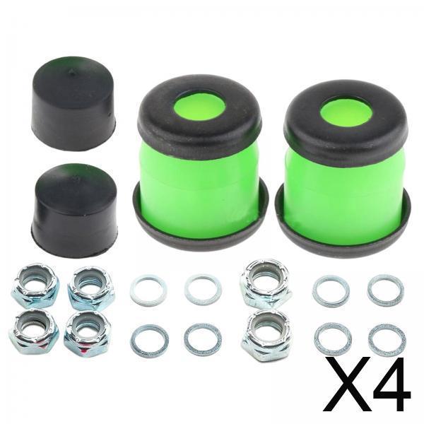 4xSkateboard Truck Bushings Kit Skateboard Cup Shock Absorb green