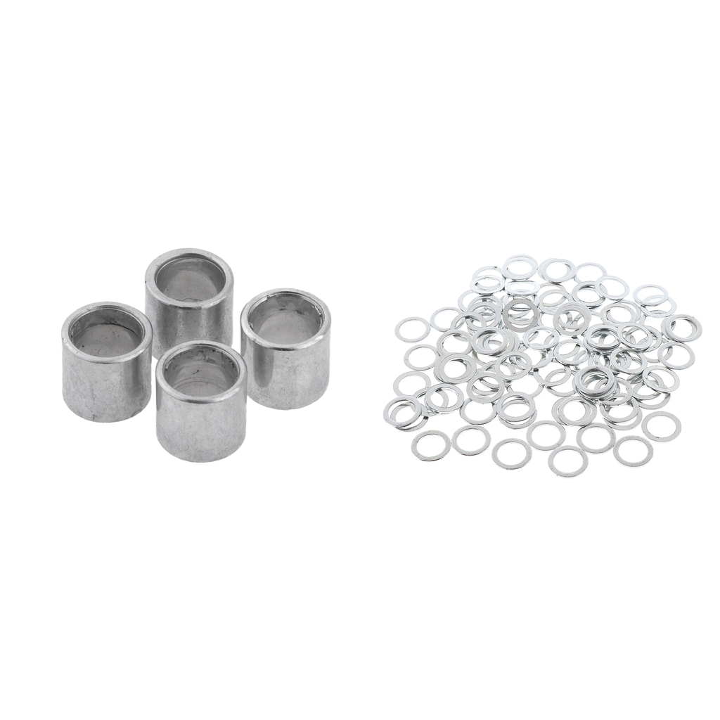 Skateboard Longboard Hardware 100pcs Speed Washers + 4pcs Bearing Spacers