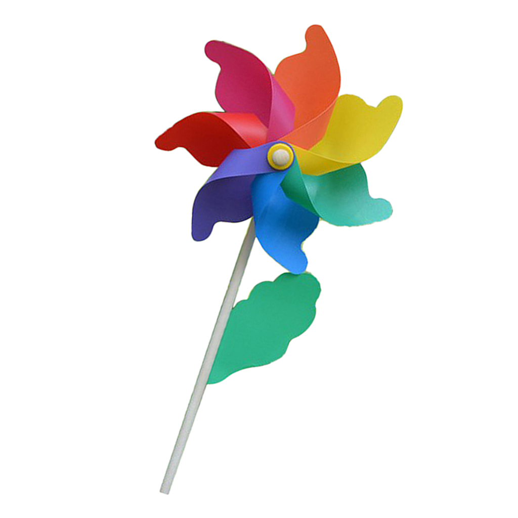 2pcs Lawn Pinwheels, Party Pinwheels Windmill Rainbow Pinwheels for Kids Toy