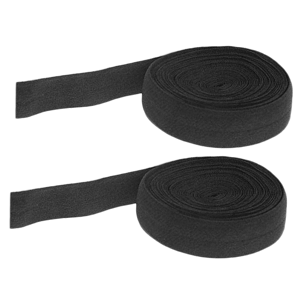 2x 2cm Elastic Flat Bias Binding Tape Craft Clothing Sewing Braided Rope