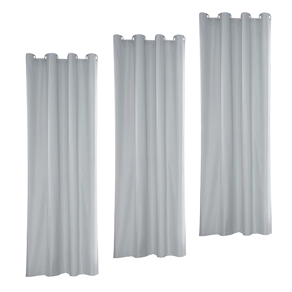 Outdoor Curtains Waterproof Blackout Curtains for Patio 3pcs 54x84inch