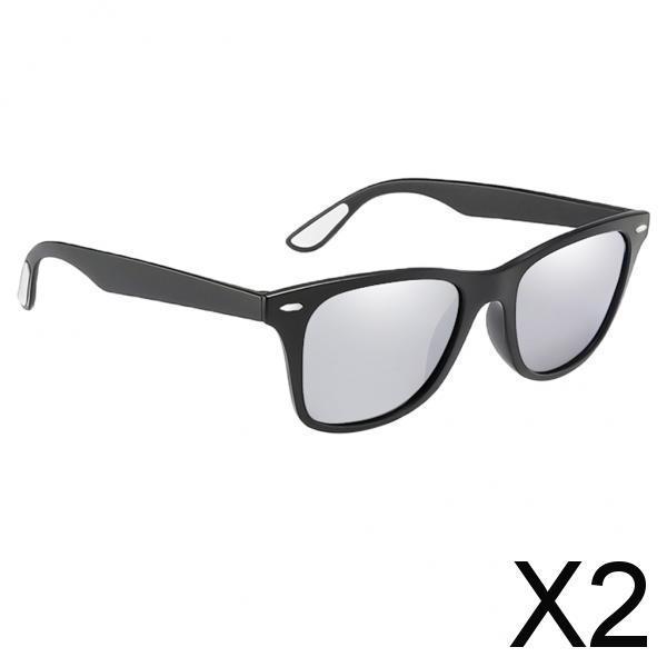 2xSports Men Polarized Sunglasses Outdoor Eye Care Windshield Sunglass Silver