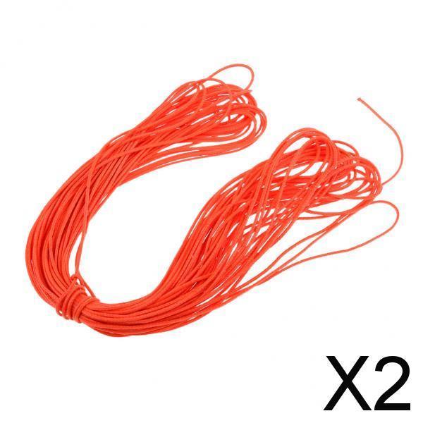 2xTree Climbing Arborist Throw Line Fishing Camping Braid Rope 20m Orange