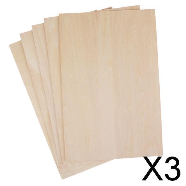 3xBasswood Sheets 2mm Thick RC Airplane Model DIY Making Kits 200x450mm 5pcs