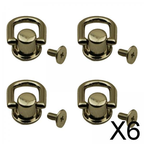 6x4x Metal Bag Side Anchors Purse Making Buckles Hooks Clasps Copper