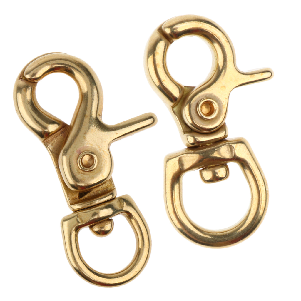 2 Piece Lobster Clasp Hook Keychain Swivel Trigger Snap Hook Buckle Findings