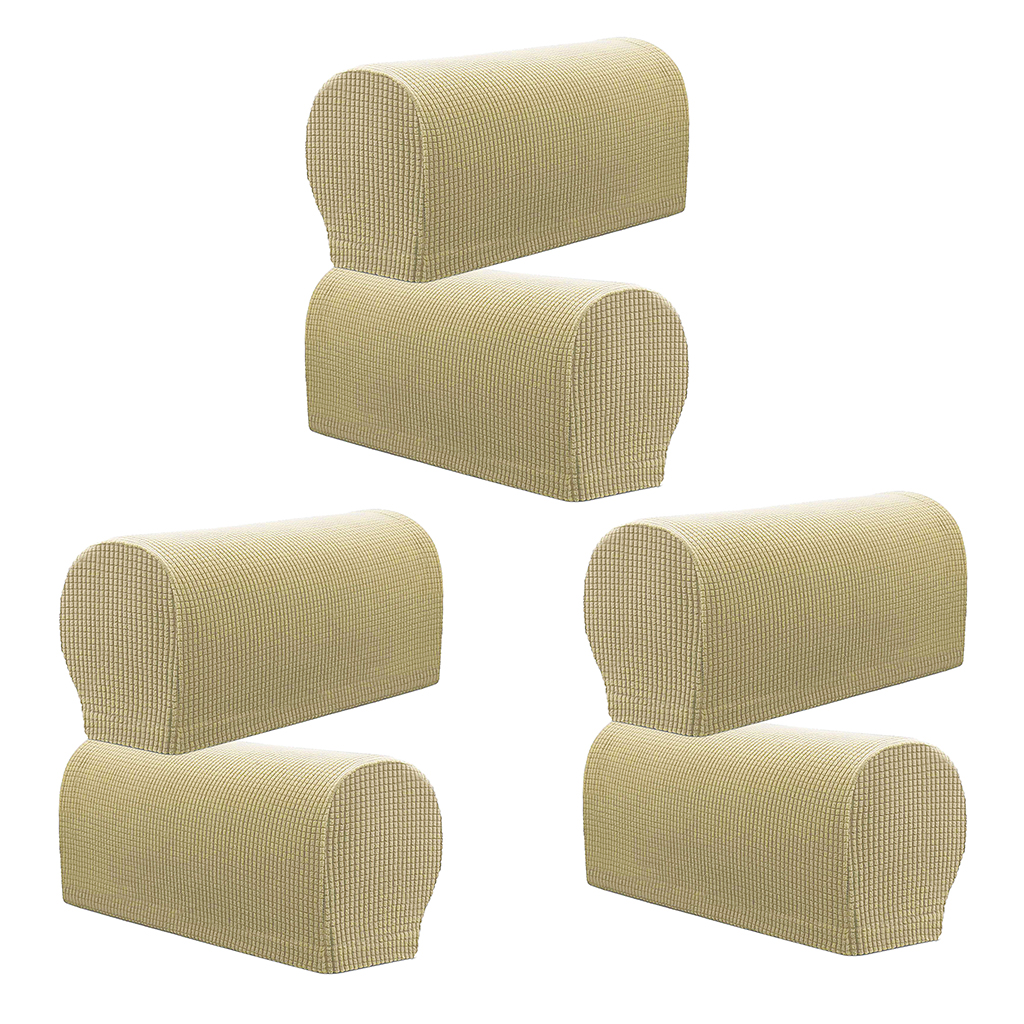 Set of 6 Premium Stretch Sofa Armrest Covers Chair Recliner Arm