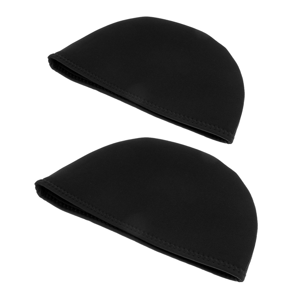 2Pcs 2mm Neoprene Beanie Hat Super Stretchy Warm Waterproof Swimming Cap