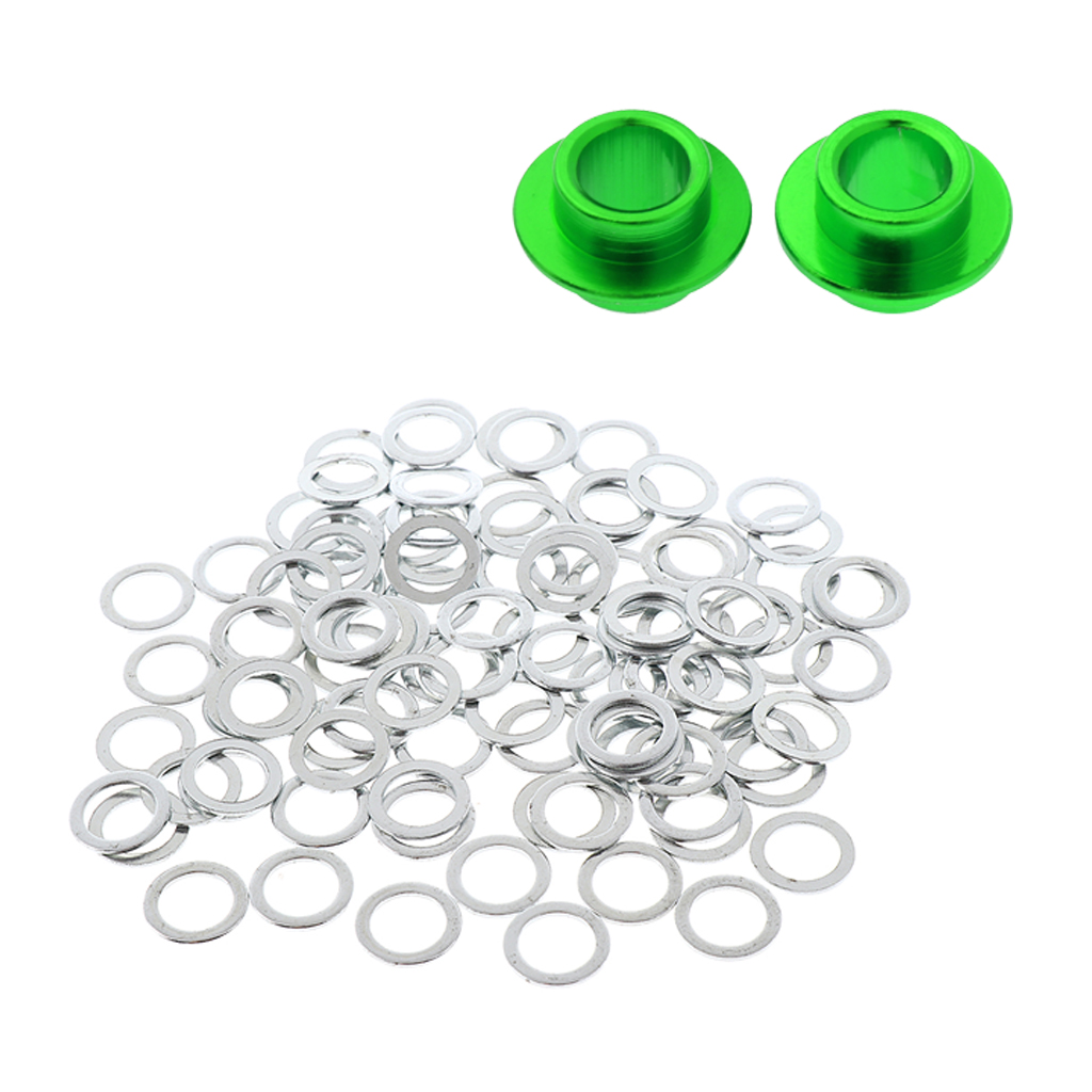 Skateboard Hardware Set Truck Washers Speed Rings and Bearing Spacers Green