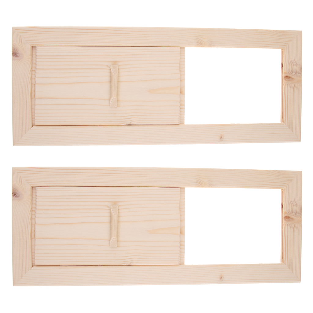 2Pcs Cedar Sauna Air Ventilation Panel, 13x5.1inch, Sauna Accessories