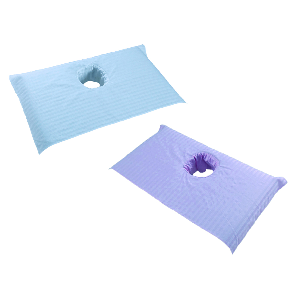 2pcs Soft Beauty Massage SPA Treatment Bed Cover Sheet With Breath Hole