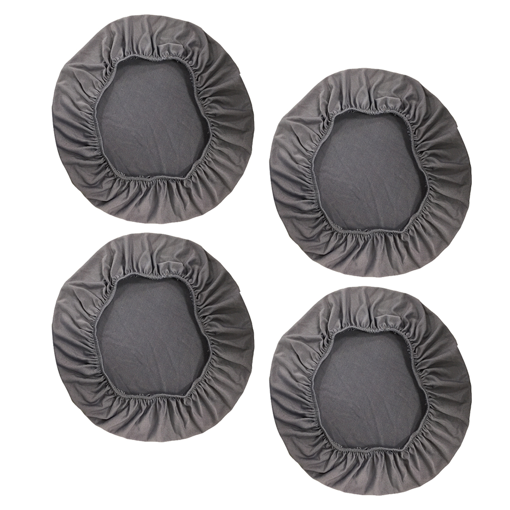 3 Pack Stretch Chair Seat Cover Wedding Dining Room Chair Slipcover Grey