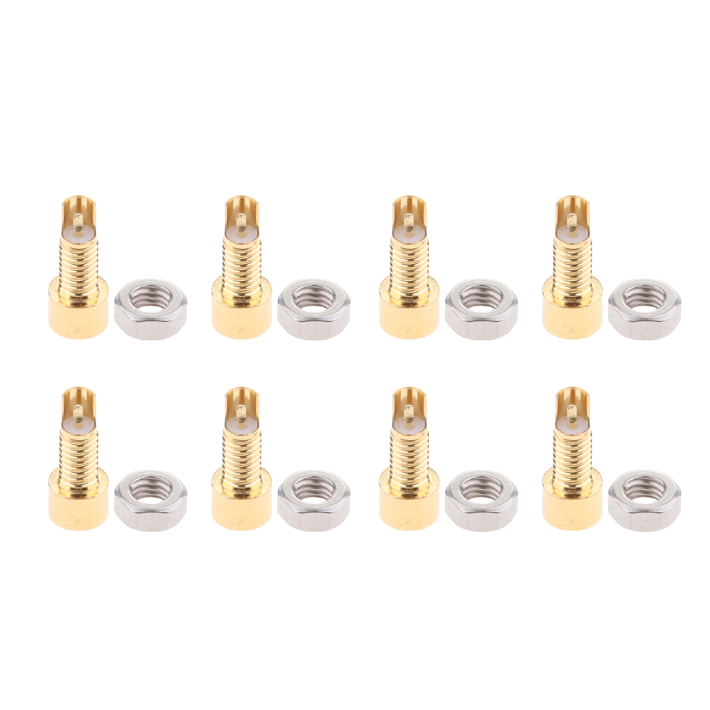 8x Pure Copper Plated Hearphone earphone MMCX Connector Screws Nut Universal