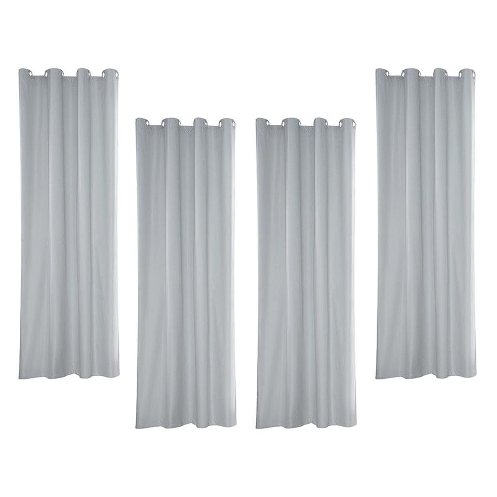Outdoor Curtains Waterproof Blackout Curtains for Patio 4pcs 54x84inch