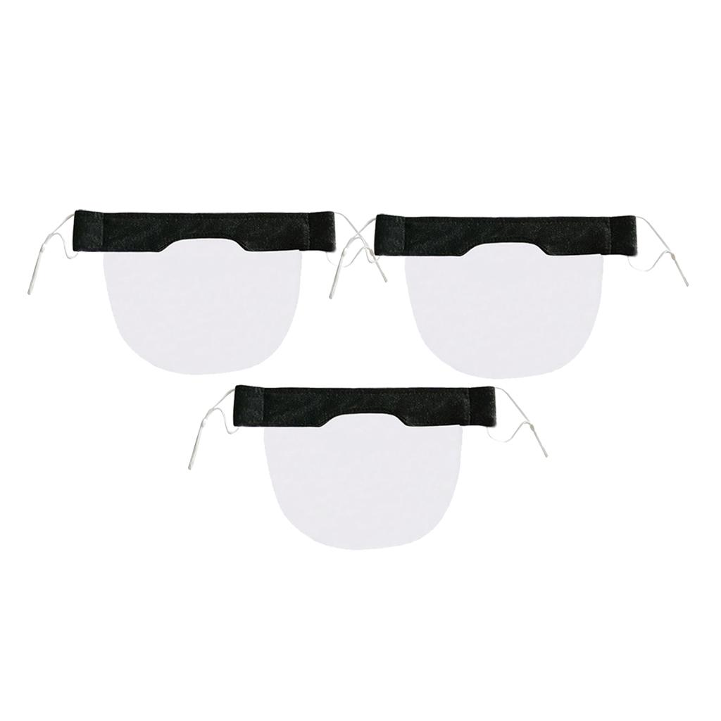 3xSummer Washable Face Light-Weight Communication Shield Face Mask Black