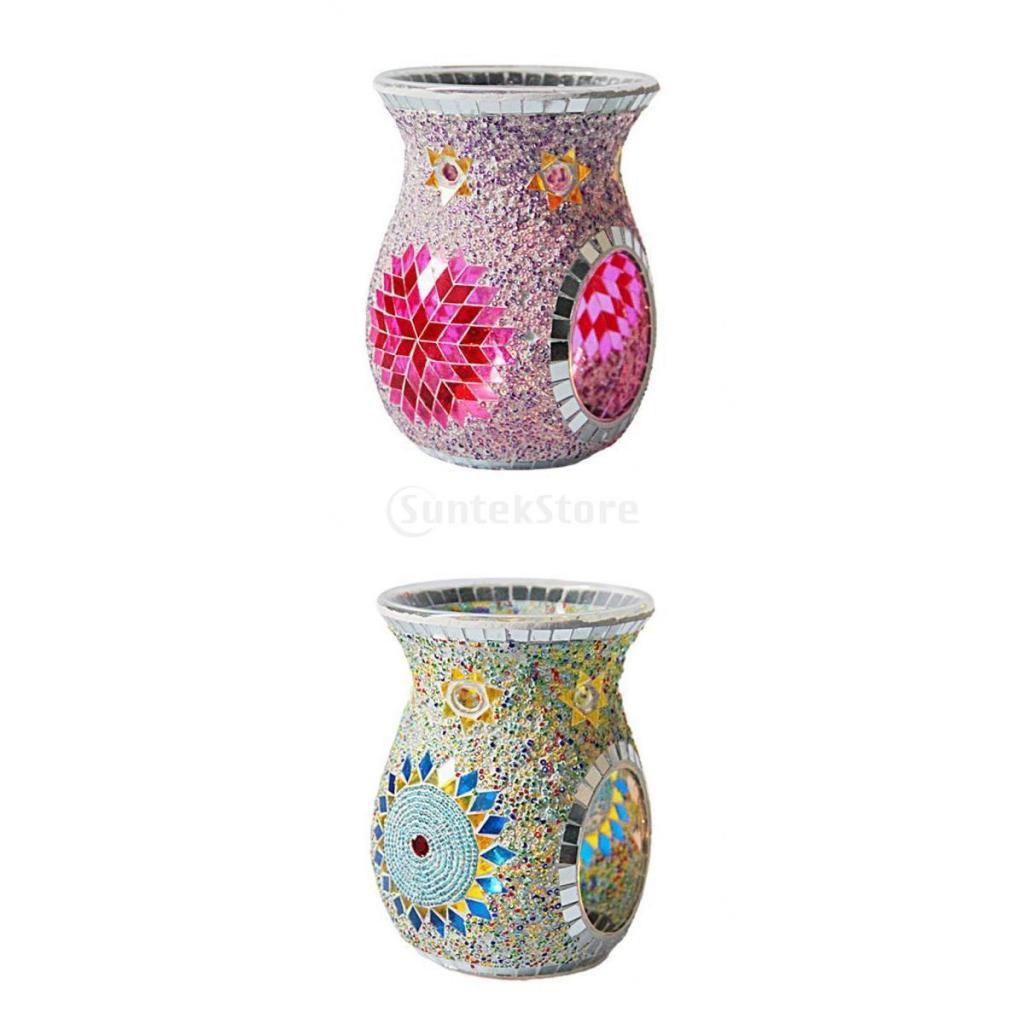 2 Pieces Oil Burner Candle Holder Candlestick Essential Oil Diffuser Gifts