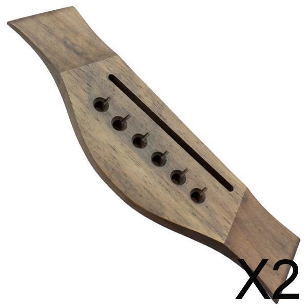 2x1 Piece Rosewood Guitar Bridge for Acoustic Folk Guitar