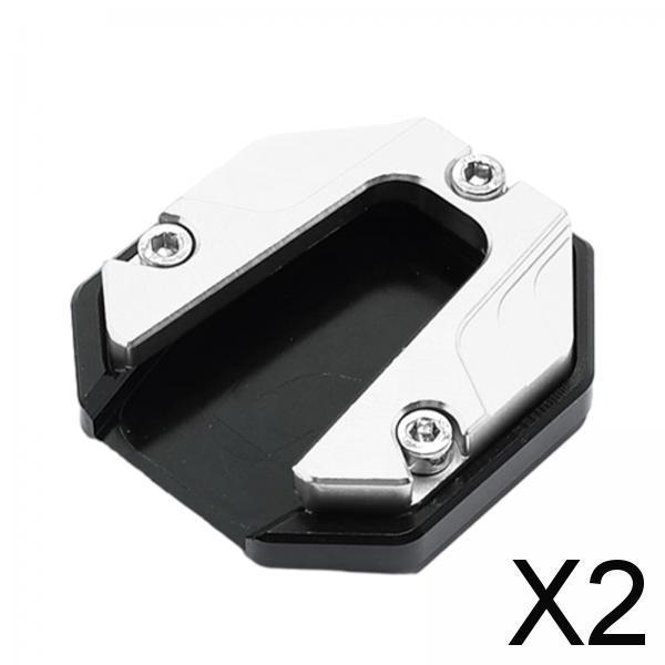 2xMotorcycle Kickstand Extender Pad Replacement Parts Side Stand Support Plate