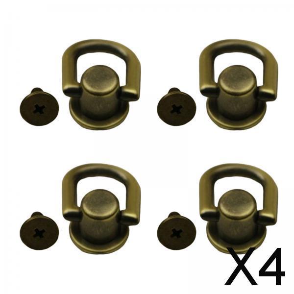 4x4x Metal Bag Side Anchors Purse Making Buckles Hooks Clasps Bronze