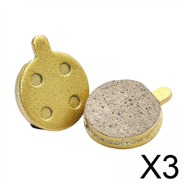 3x2x Universal Scooter Brake Pads Disc Blocks Rear Wheel  Copper All Metal