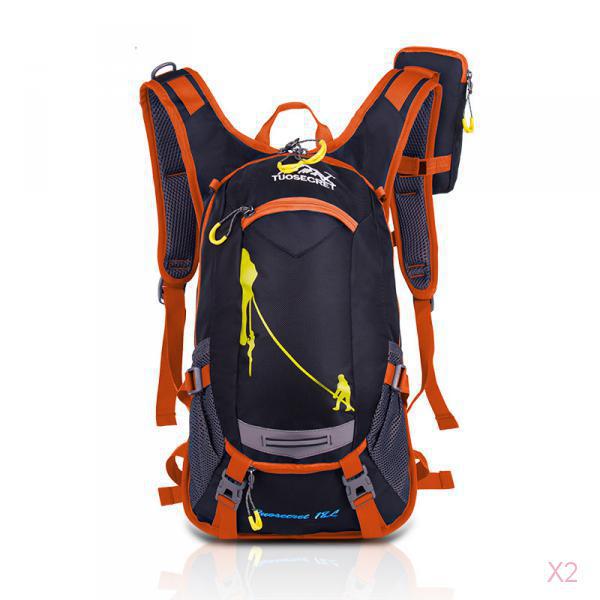 18L Cover Waterproof Breathable Cycling Bicycle Shoulder Backpack Orange