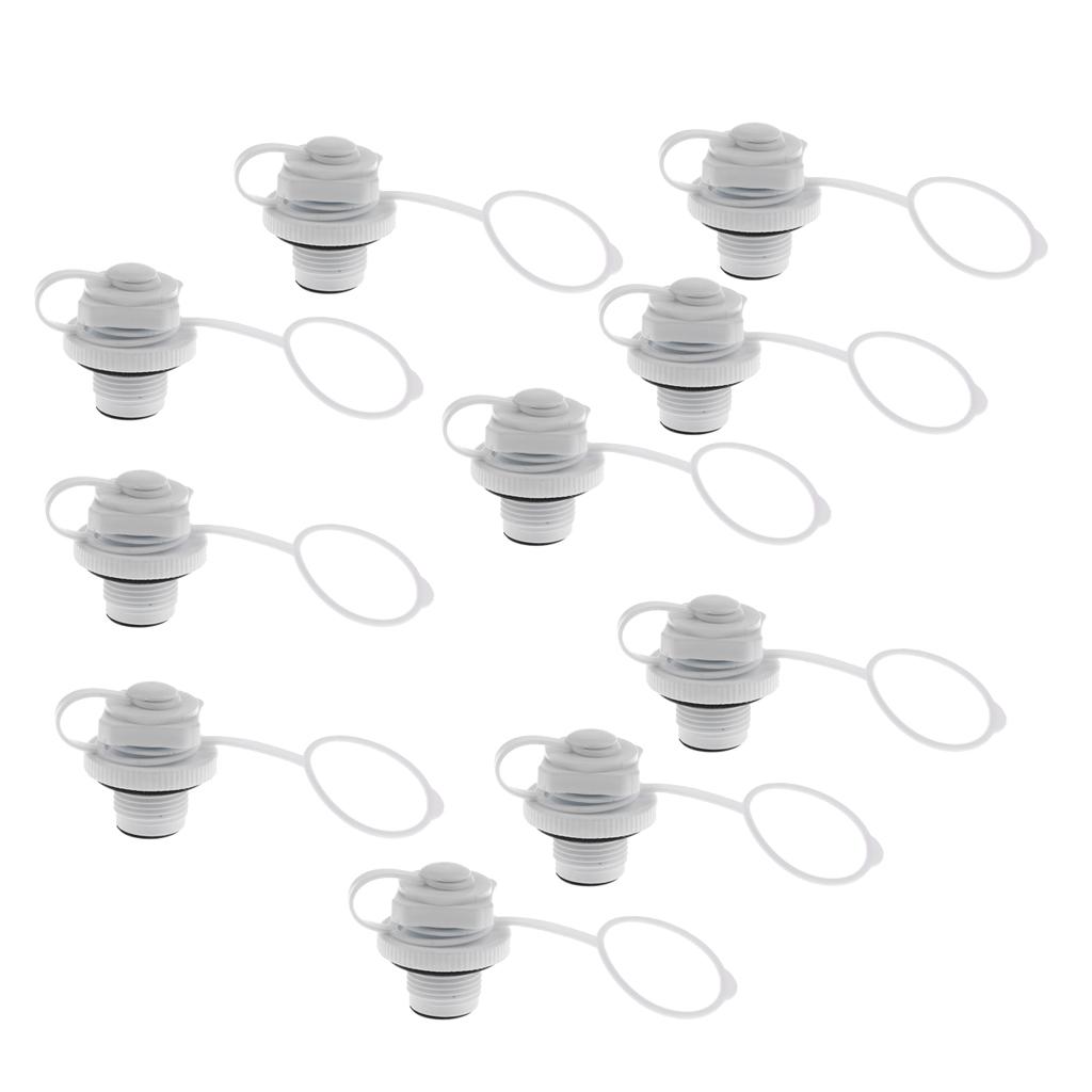 10Pcs Durable Boston Valve Inflatables Rubber Raft Airbed Air Valves Plug