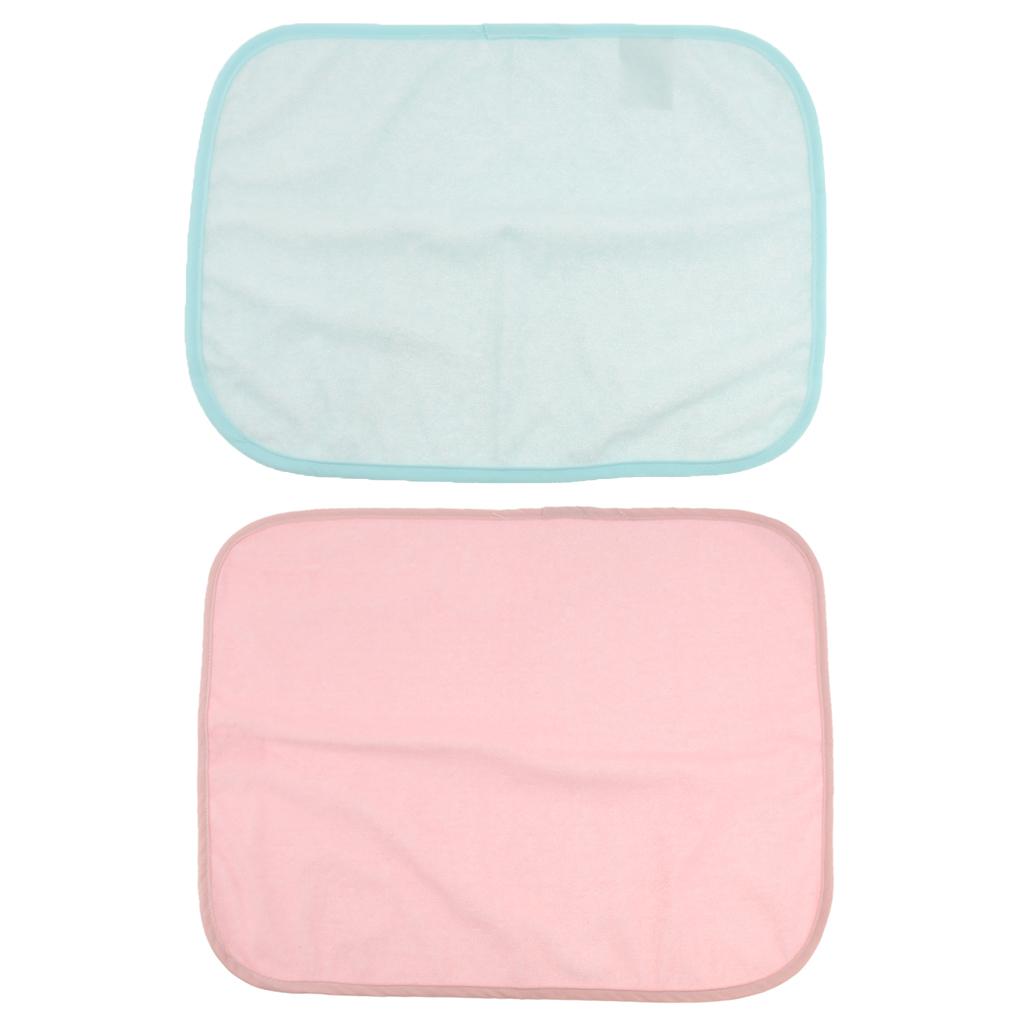 2Pcs Washable Bed Sheet Mattress Elderly Incontinence Pad Underpad Protector