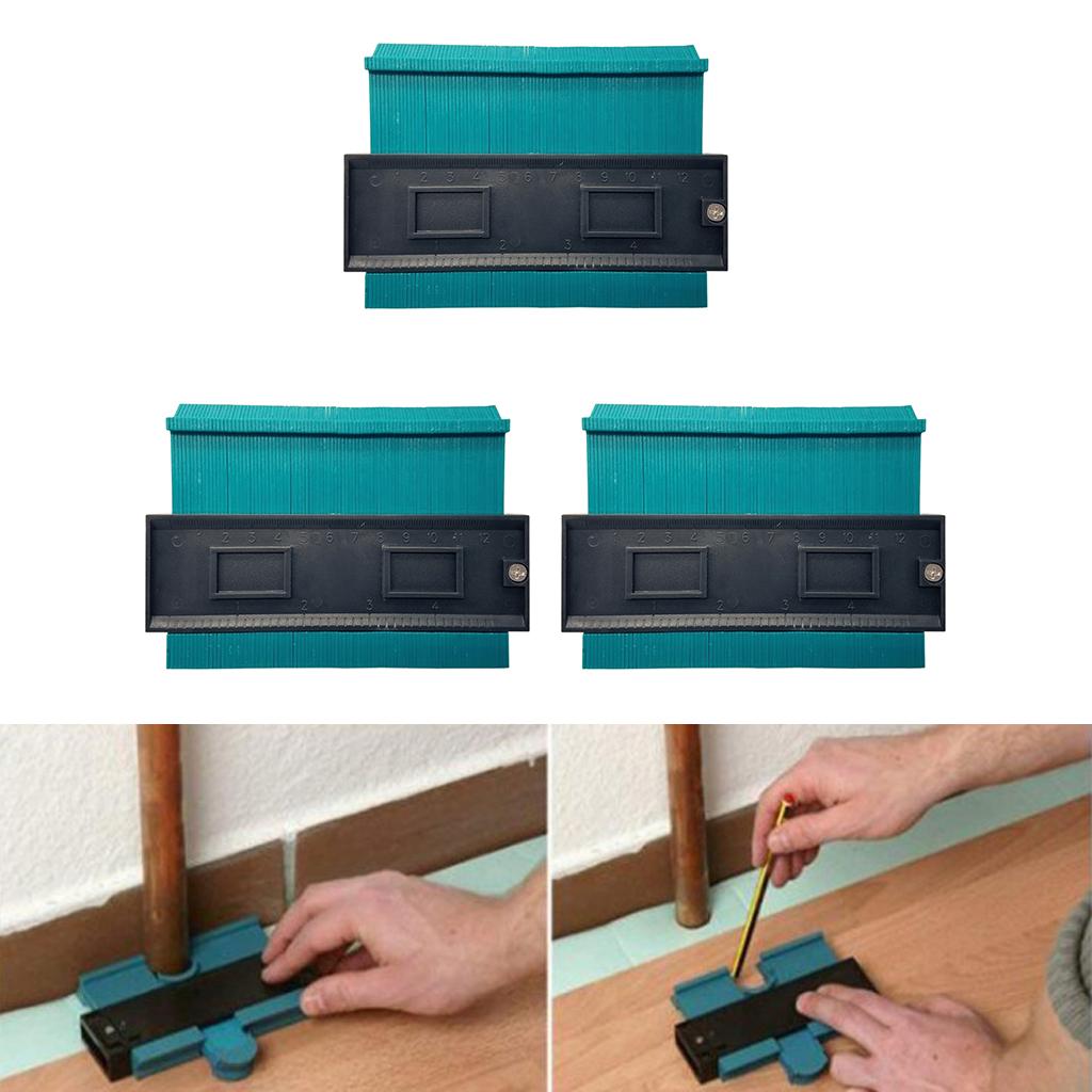 3x Contour Duplicator Profile Gauge Tiling Laminate Tiles Edge Shaping Wood